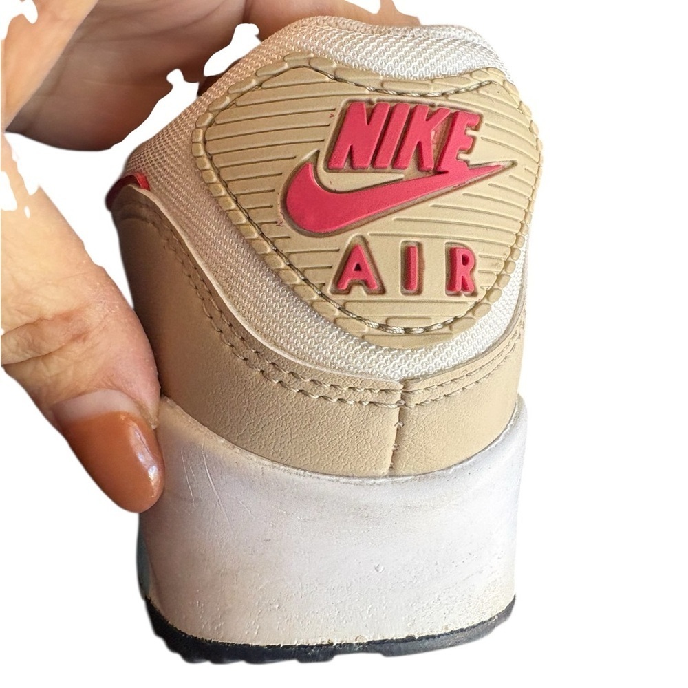 Nike Air Max 90 'Sail/Copa/Rattan/ Archaeo Pink' Size Women's 8 preloved - Picture 6 of 12